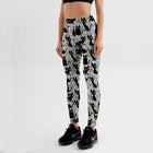 Women's Cute Cat Printed Leggings - Blue Force Sports
