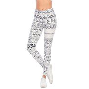 Women's Geometric Print Sports Leggins - Blue Force Sports