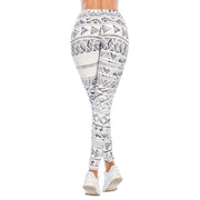 Women's Geometric Print Sports Leggins - Blue Force Sports