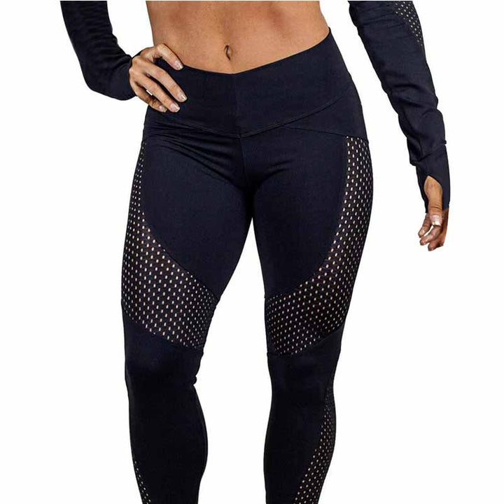 Women's Elastic Summer Leggings - Blue Force Sports