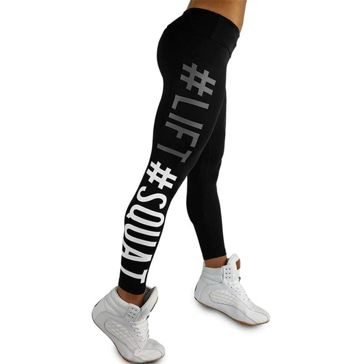 Tight Leggings for Women "Let's Squat" - Blue Force Sports