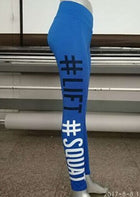 Tight Leggings for Women "Let's Squat" - Blue Force Sports