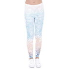 Mint Mandala Printed Leggings - Blue Force Sports