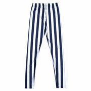Women's Striped Fitness Leggings - Blue Force Sports