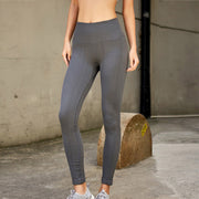 High Elastic Women's Polyester Yoga Leggings - Blue Force Sports