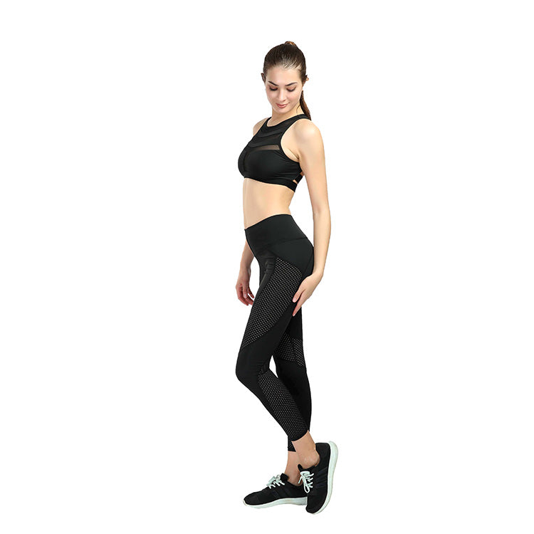 Women's Breathable Mesh Leggings - Blue Force Sports