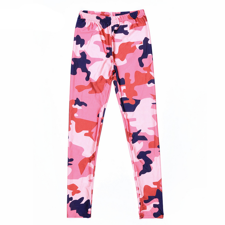 Women's Pink Camo Fitness Leggings - Blue Force Sports