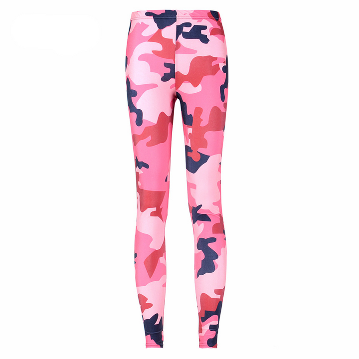 Women's Pink Camo Fitness Leggings - Blue Force Sports