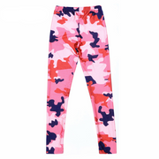 Women's Pink Camo Fitness Leggings - Blue Force Sports