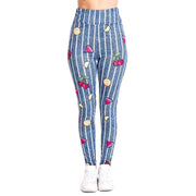 Women's Blue Tones Yoga Leggings - Blue Force Sports