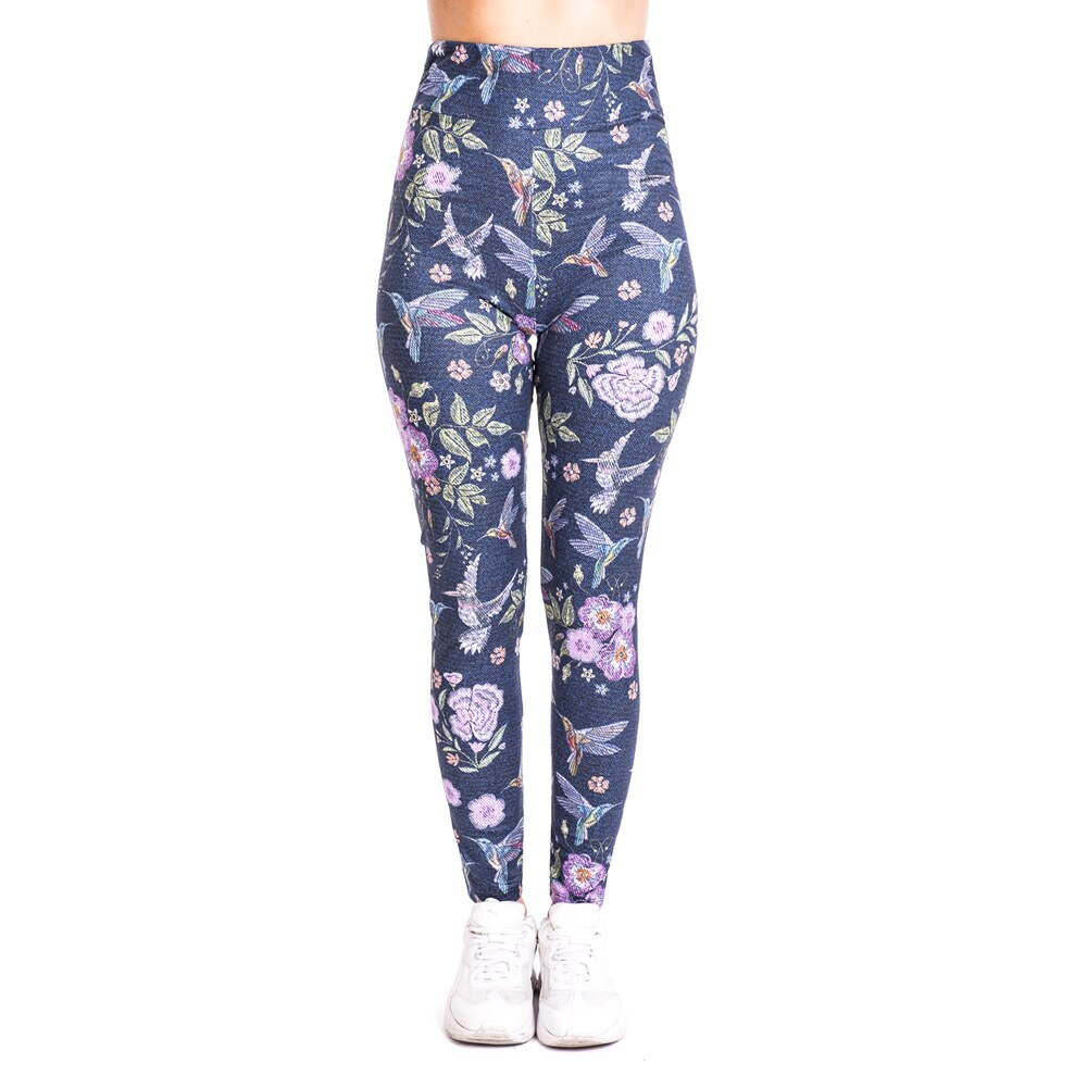 Women's Blue Tones Yoga Leggings - Blue Force Sports
