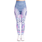 Women's Blue Tones Yoga Leggings - Blue Force Sports
