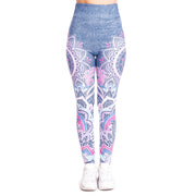 Women's Blue Tones Yoga Leggings - Blue Force Sports