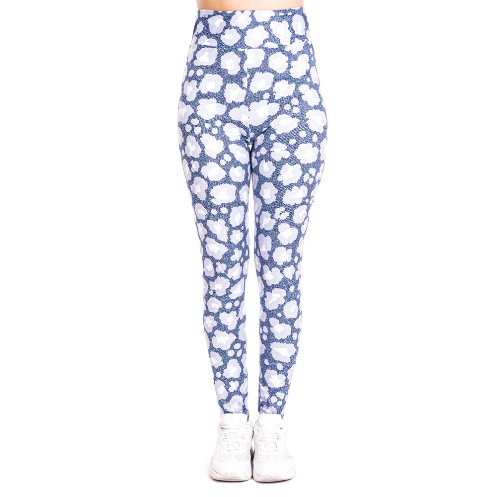 Women's Blue Tones Yoga Leggings - Blue Force Sports