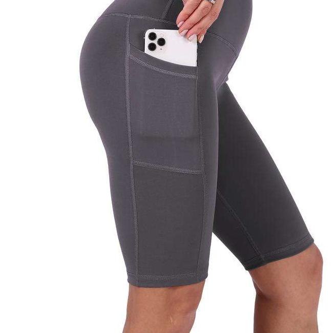 Solid Color Leggings with Pocket for Women - Blue Force Sports