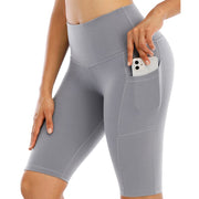 Solid Color Leggings with Pocket for Women - Blue Force Sports