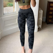Women's Camouflage Seamless Leggings - Blue Force Sports