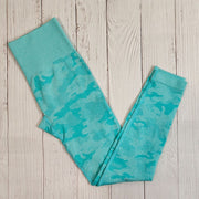 Women's Camouflage Seamless Leggings - Blue Force Sports