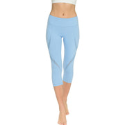 Workout Women's Cropped Leggings - Blue Force Sports
