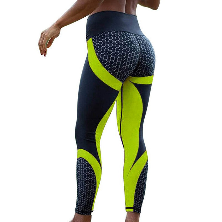 Geometric Leggings for Women - Blue Force Sports