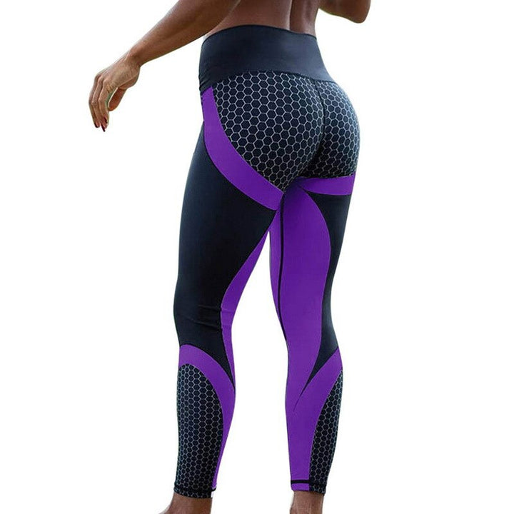 Geometric Leggings for Women - Blue Force Sports