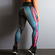 Women's Push Up Cycling Leggings - Blue Force Sports