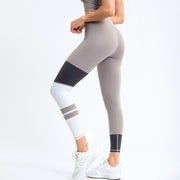 Women's Striped Sports Leggings - Blue Force Sports