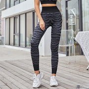 Camouflage Printed Leggings for Women - Blue Force Sports