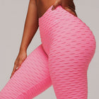 Women's Textured Sports Leggings - Blue Force Sports