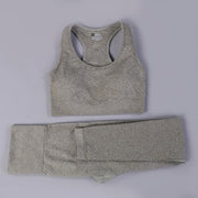 Women's Sport Bra and High Waist Leggings Set - Blue Force Sports