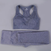 Women's Sport Bra and High Waist Leggings Set - Blue Force Sports