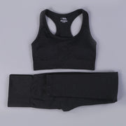 Women's Sport Bra and High Waist Leggings Set - Blue Force Sports