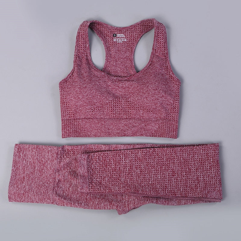 Women's Sport Bra and High Waist Leggings Set - Blue Force Sports