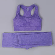 Women's Sport Bra and High Waist Leggings Set - Blue Force Sports