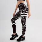 Women’s Marble Printed Leggings - Blue Force Sports