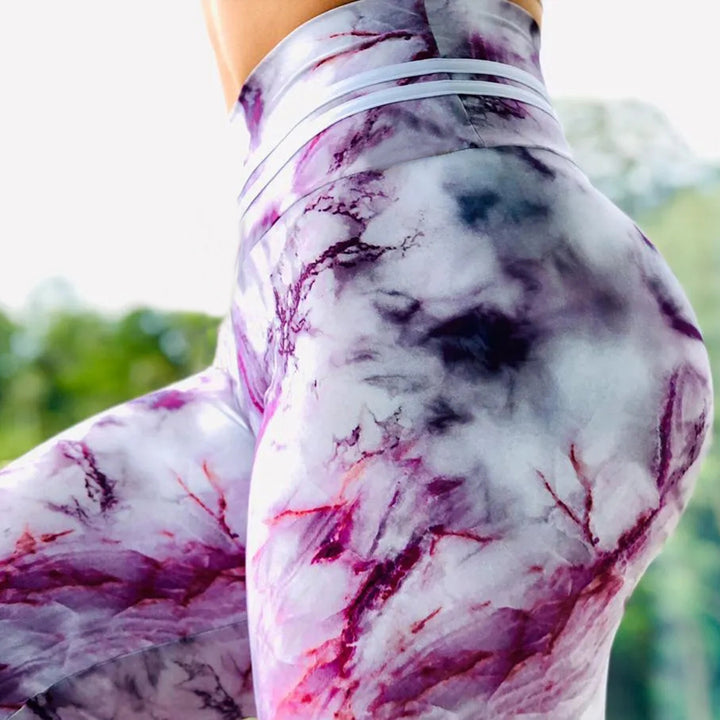 Women's Leggings for Fitness with Digital Print - Blue Force Sports