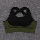 Women's Breathable Sports Crop Top and Leggings Set - Blue Force Sports