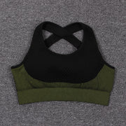 Women's Breathable Sports Crop Top and Leggings Set - Blue Force Sports