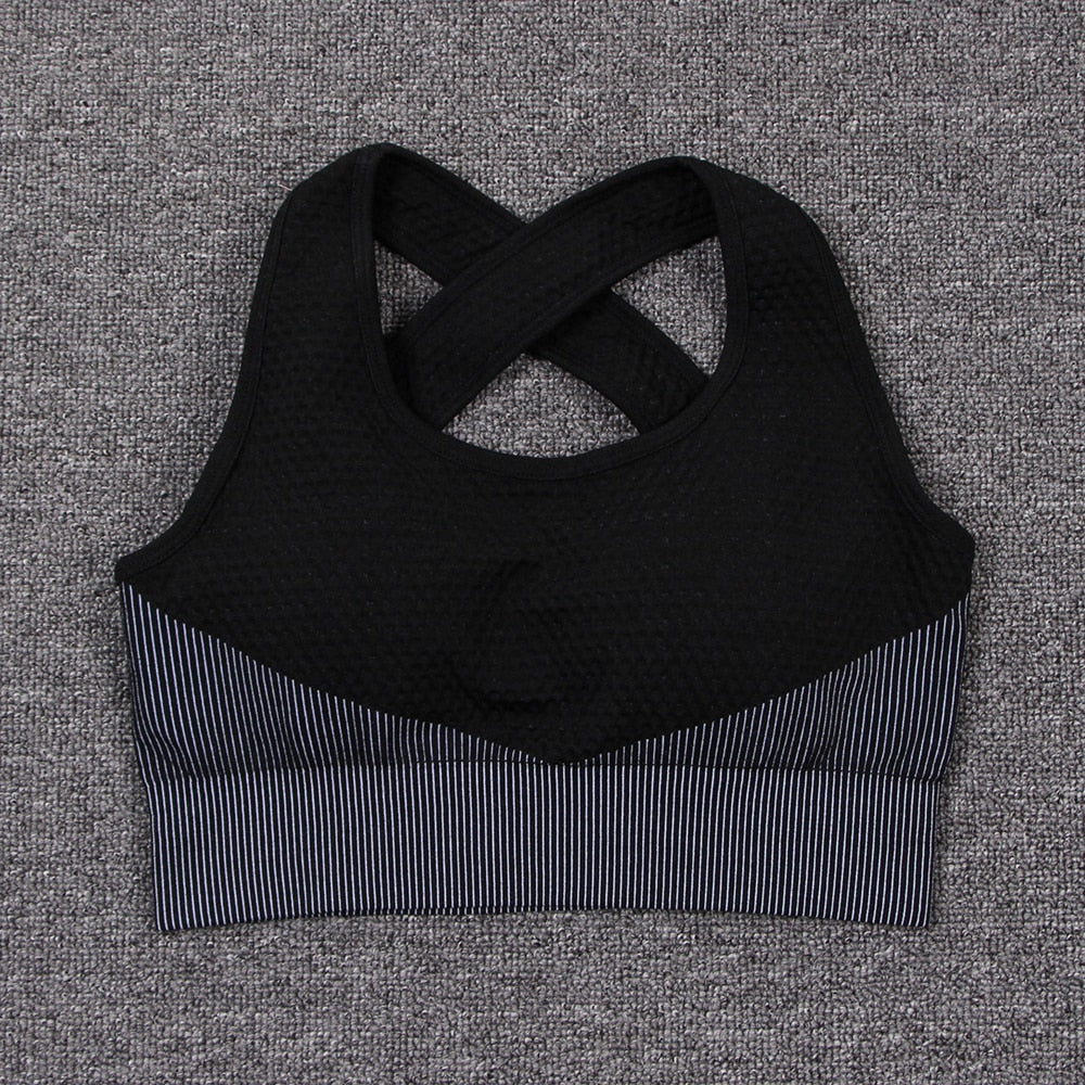 Women's Breathable Sports Crop Top and Leggings Set - Blue Force Sports