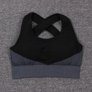 Women's Breathable Sports Crop Top and Leggings Set - Blue Force Sports