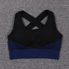 Women's Breathable Sports Crop Top and Leggings Set - Blue Force Sports