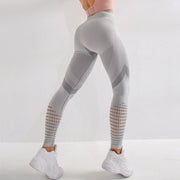Women’s High Waist Fitness Leggings with Push Up - Blue Force Sports