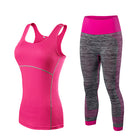 Women's Gradient Style Tank Top and Leggings Set - Blue Force Sports