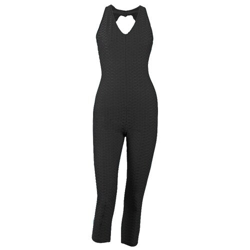Backless Compression Fitness Women's Bodysuit - Blue Force Sports