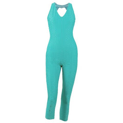 Backless Compression Fitness Women's Bodysuit - Blue Force Sports
