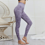 Women's Camouflage High-Waisted Leggings - Blue Force Sports