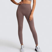 Women's Solid Color High Waist Gym Leggings - Blue Force Sports