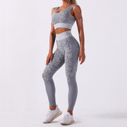Women's Snake Skin Pattern Fitness Leggings - Blue Force Sports