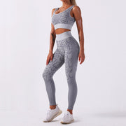 Women's Snake Skin Pattern Fitness Leggings - Blue Force Sports