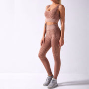 Women's Snake Skin Pattern Fitness Leggings - Blue Force Sports